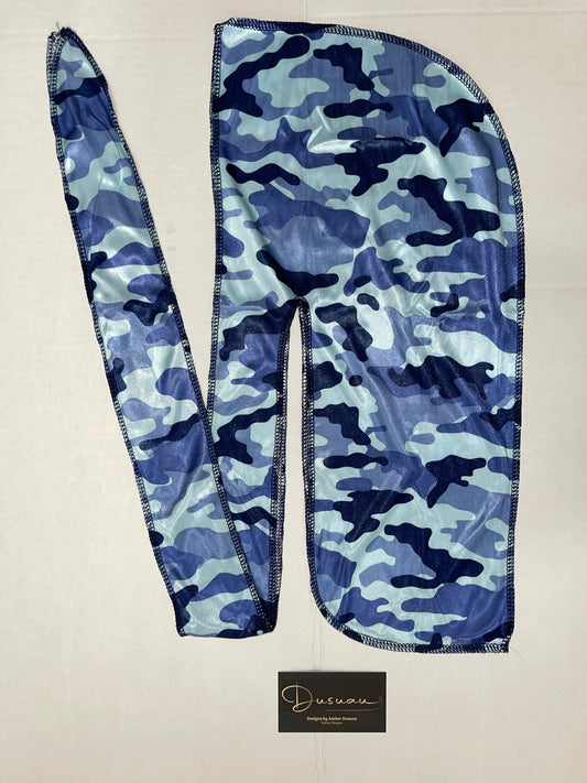 Bleue Camo Durag